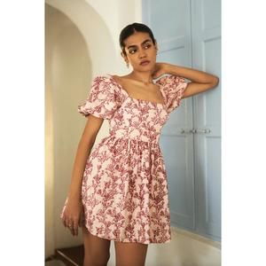 NEW SUMMER AWAY alani mini dress in blush & berry